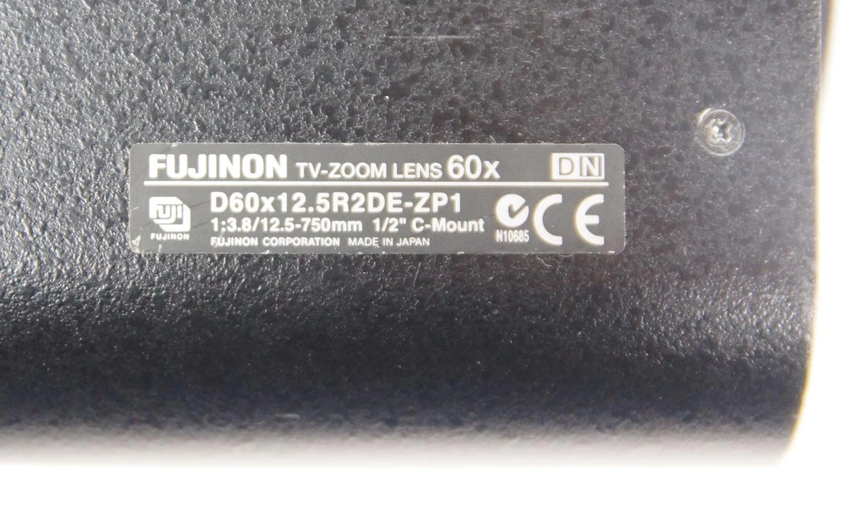 Fujinon D60×12.5R2DE-ZP1 CCTV Telephoto 12.5-750mm f/3.8 60x Motorized Zoom Lens
