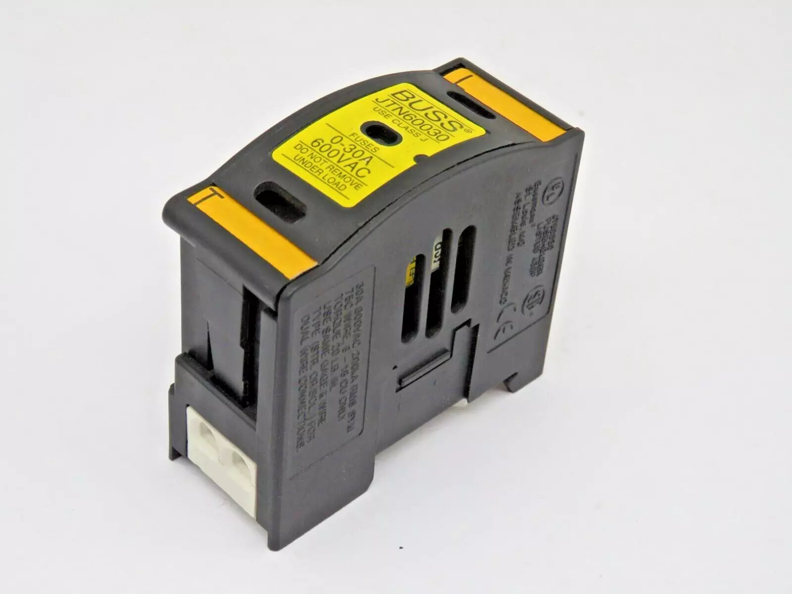Bussmann JTN60030 Fuse Block for Class J 0-30A 600VAC