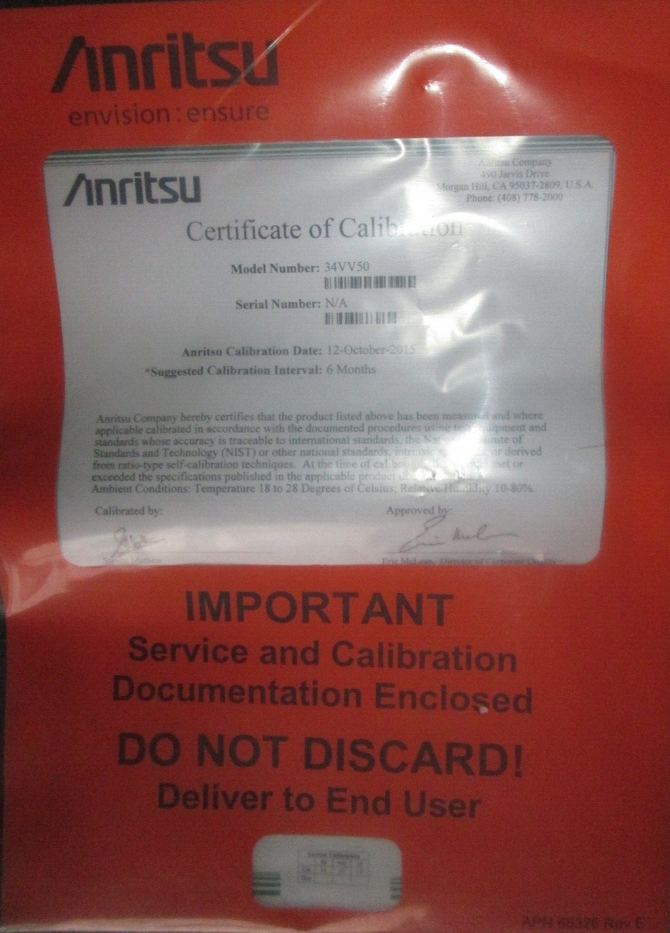 1.85mm V Conn Coaxial Adapter