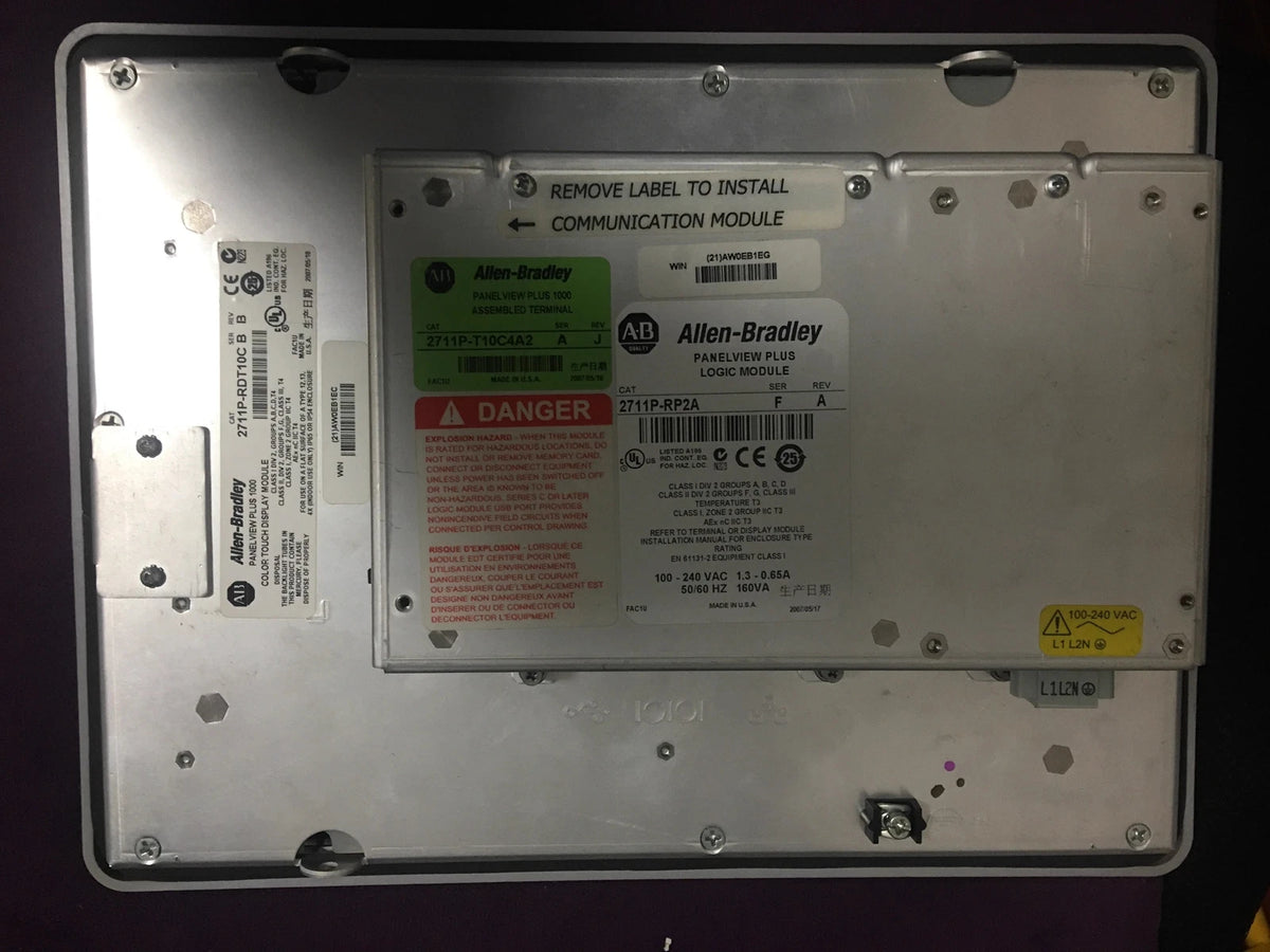 Allen Bradley 2711P-RDT10C 2711P-T10C4A2 2711P-RP2A Touchscreen Display