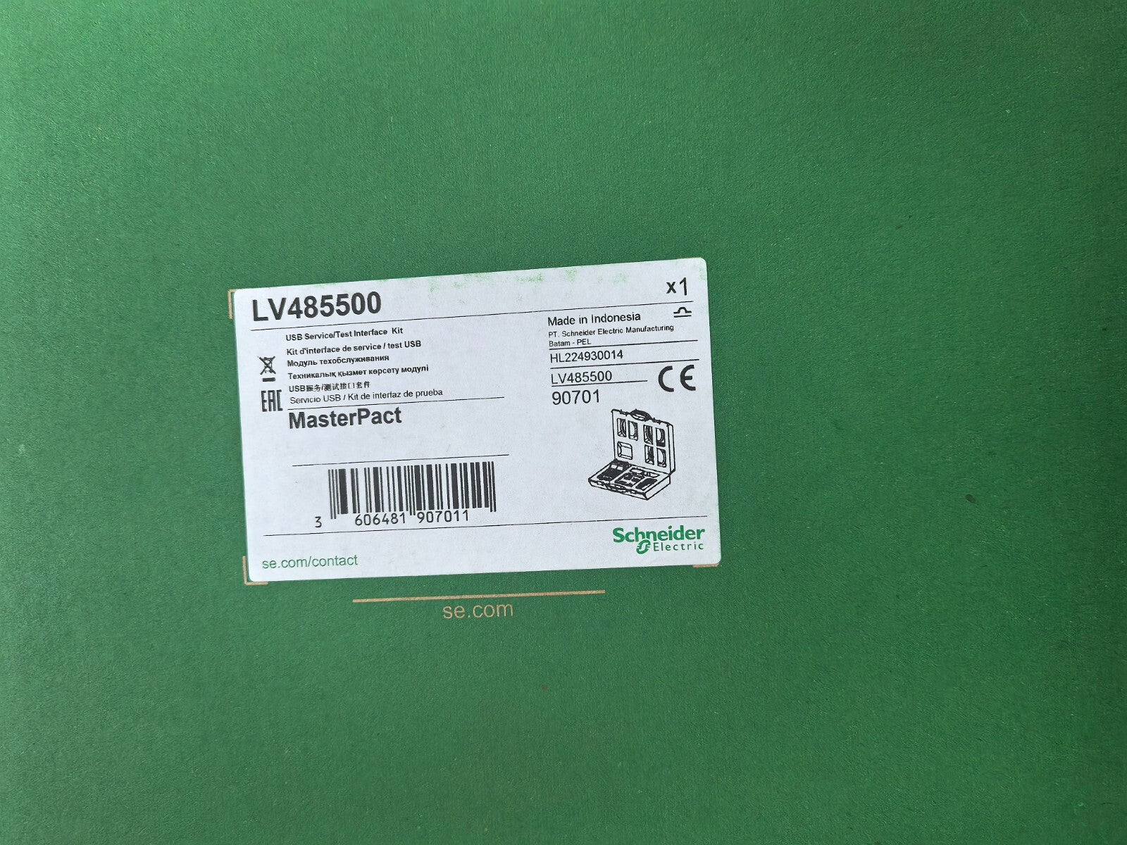 Schneider LV485500 Service Interface Kit Test Box