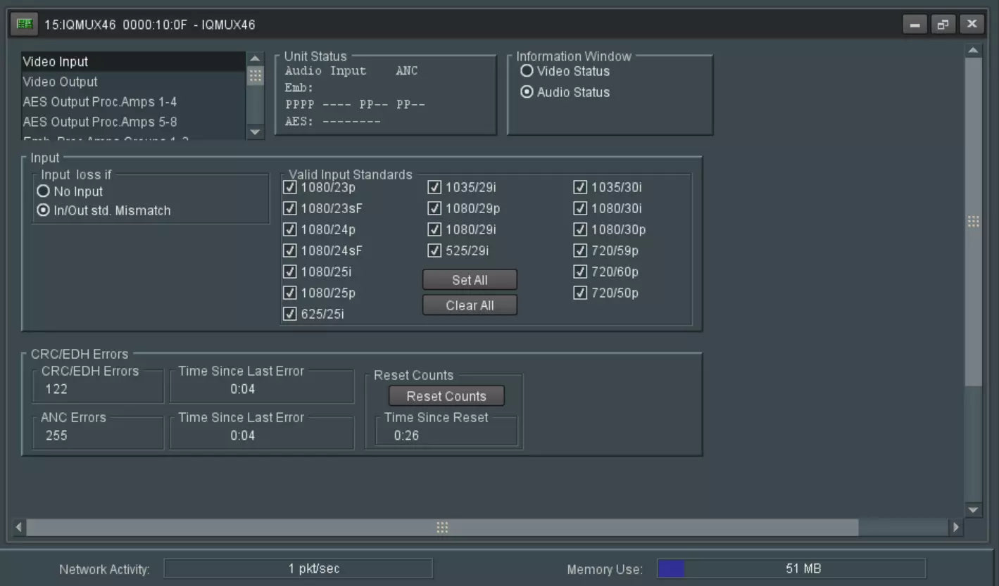 SNELL IQMUX46 HD SD-SDI 10 Channel Remultiplexer with Dolby E Handling