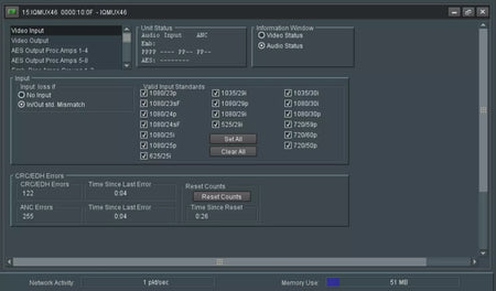 SNELL IQMUX46 HD SD-SDI 10 Channel Remultiplexer with Dolby E Handling