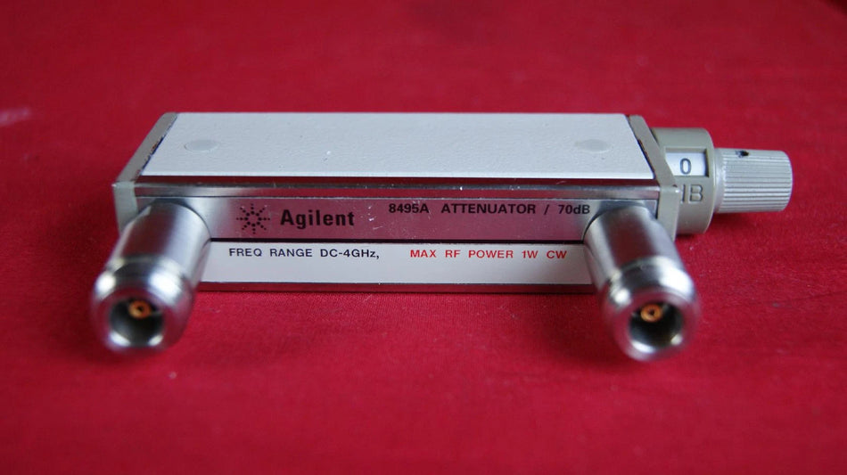 Agilent Keysight 8495A Manually Variable Step Attenuator DC-4GHz 70dB Type-N