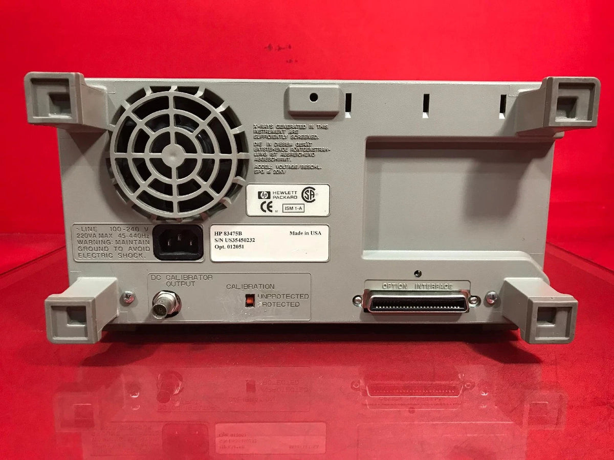 HP Agilent Keysight 83475B Lightwave Communication Analyzer/Oscilloscope