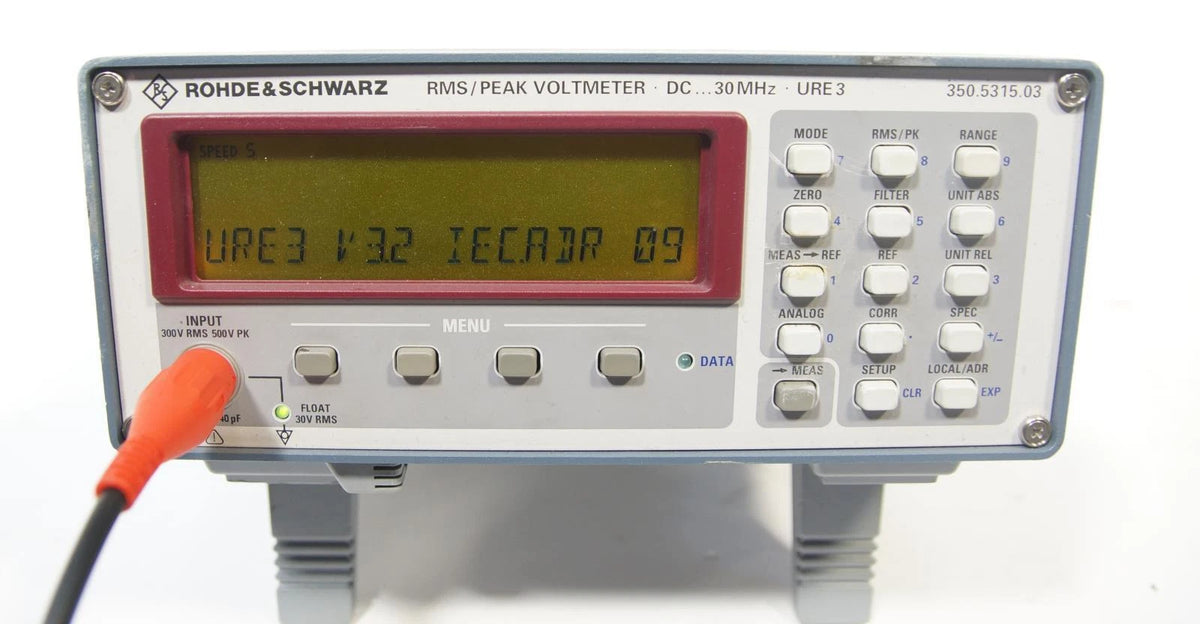Rohde & Schwarz URE3 DC 30MHz RMS Peak Voltmeter 350.5315.03