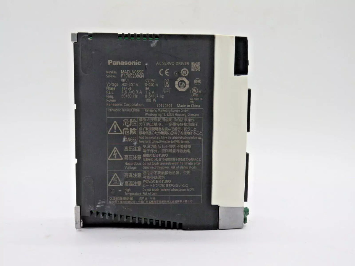 Panasonic MADLN05SE AC Servo Drive 100W 200-240V MINAS A6SE CNC Automation