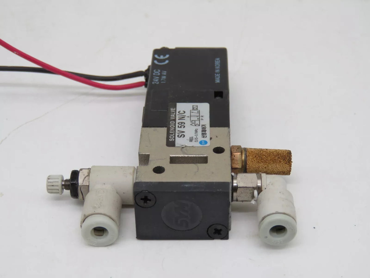 SMC SV59N/C Solenoid Valve 24V DC 1.7W AV