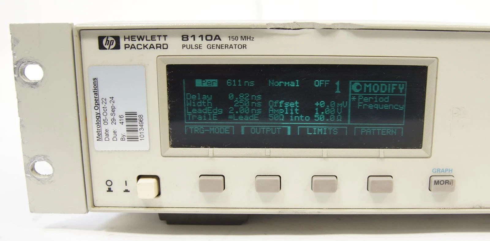 HP Agilent 8110A 150 MHz Pulse Pattern Generator Single Channel