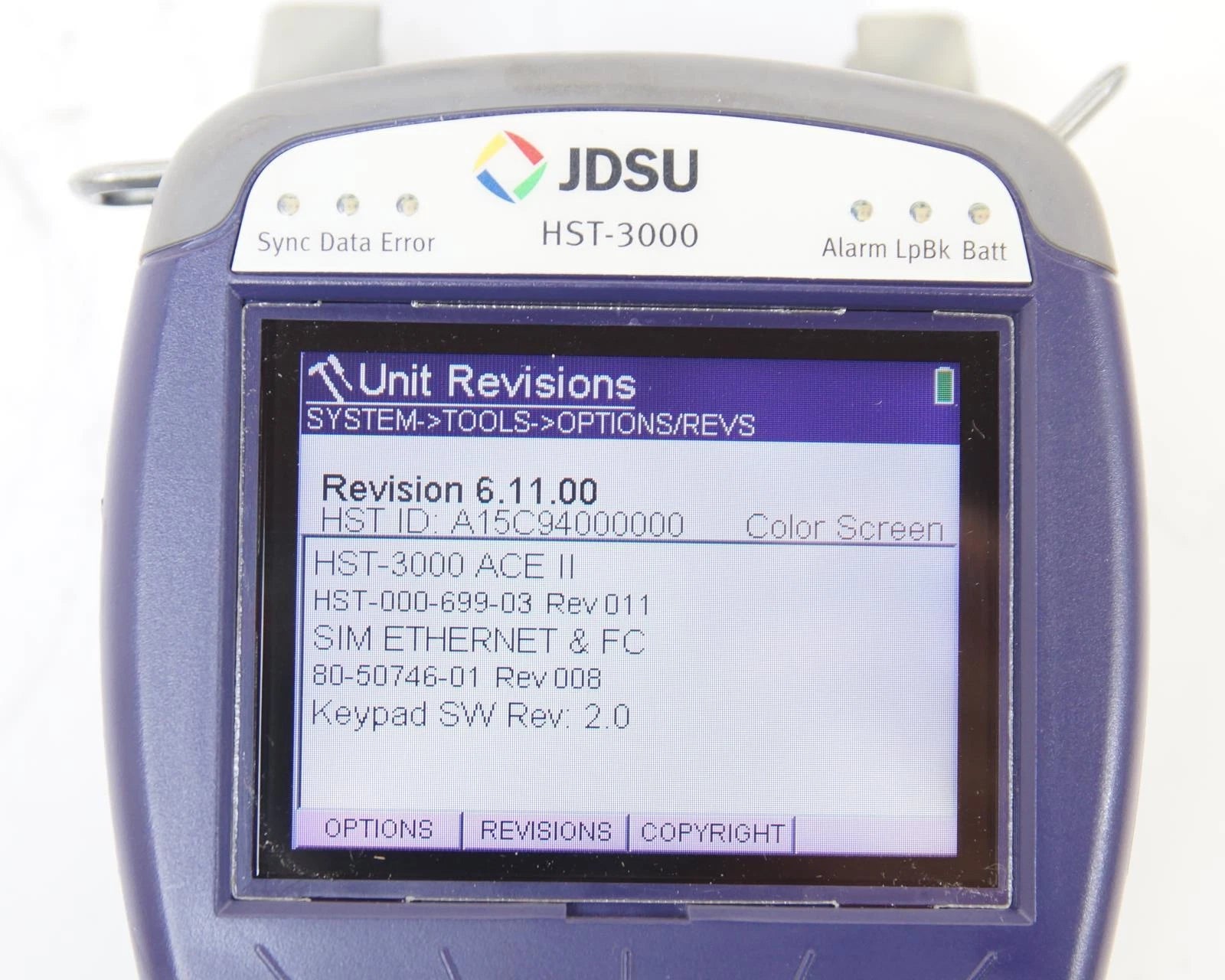 JDSU HST-3000 Cable Tester with HST-3000 SIM Datacom & Ethernet Modules
