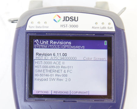 JDSU HST-3000 Cable Tester with HST-3000 SIM Datacom & Ethernet Modules