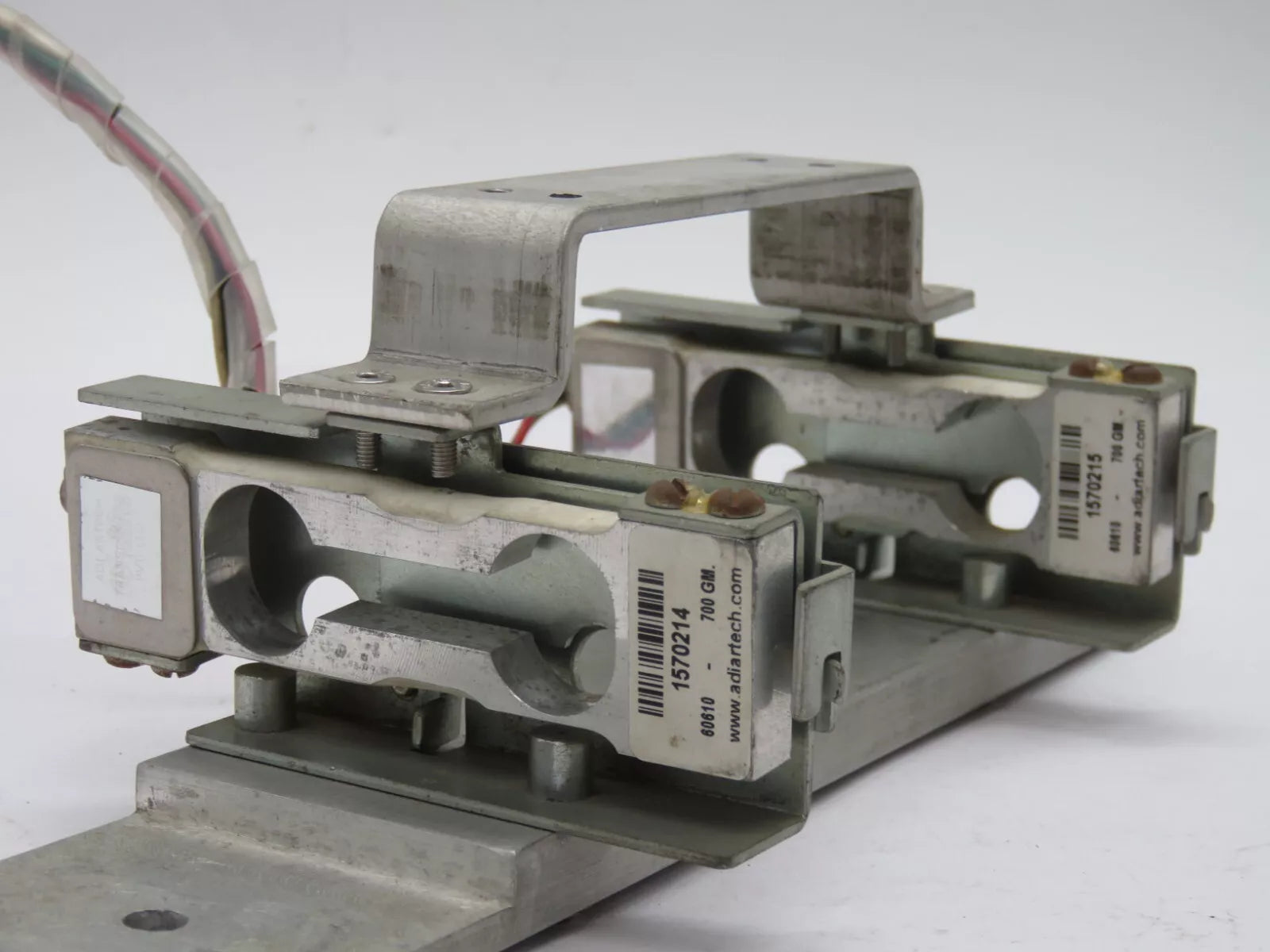 Industrial Mounting Bracket with Wiring - Metal Frame Assembly