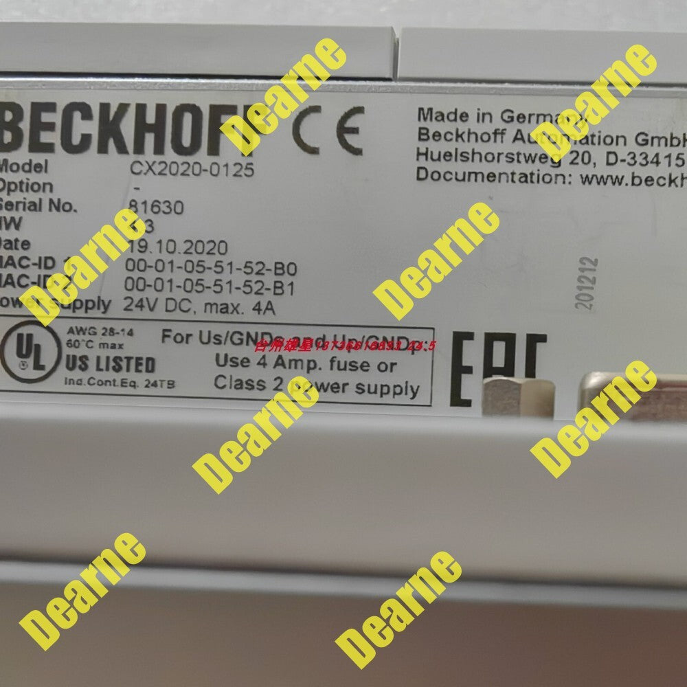 BECKHOFF CX2020-0125