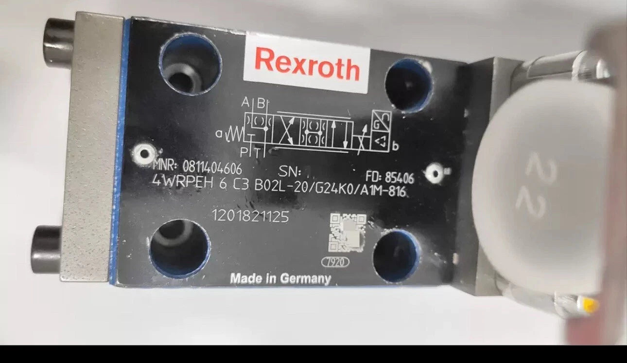 Bosch 0811404606 Proportional Valve 4WRPEH6C3B02L-20/G24K0/A1M-816