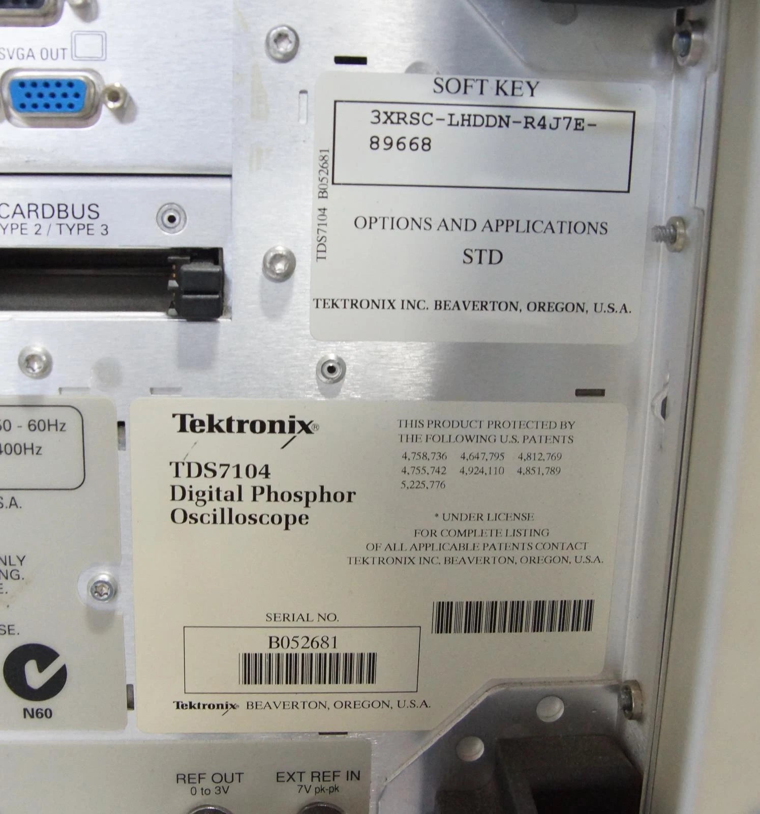 Tektronix TDS 7104 4Ch 1GHz 1GSa/s Digital Phosphor Oscilloscope