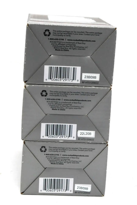 Lot Of 3 Rocketfish 2-Outlet In-Wall Surge Protector 1080 Joules - Free Shipping