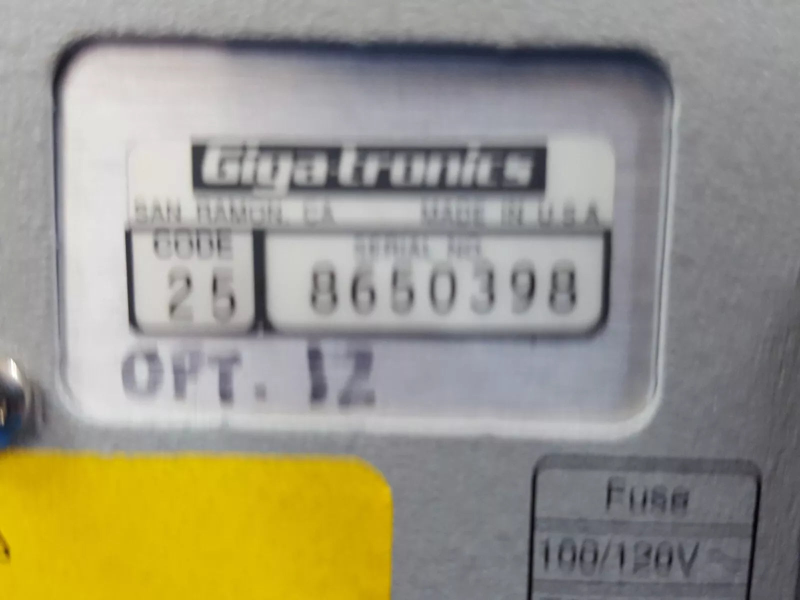 Gigatronics 8652A Universal Power Meter with Option 12 (0398)