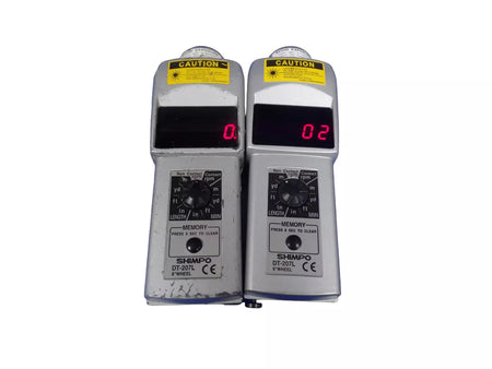Lot of 2 SHIMPO DT-207L Digital Handheld Tachometer