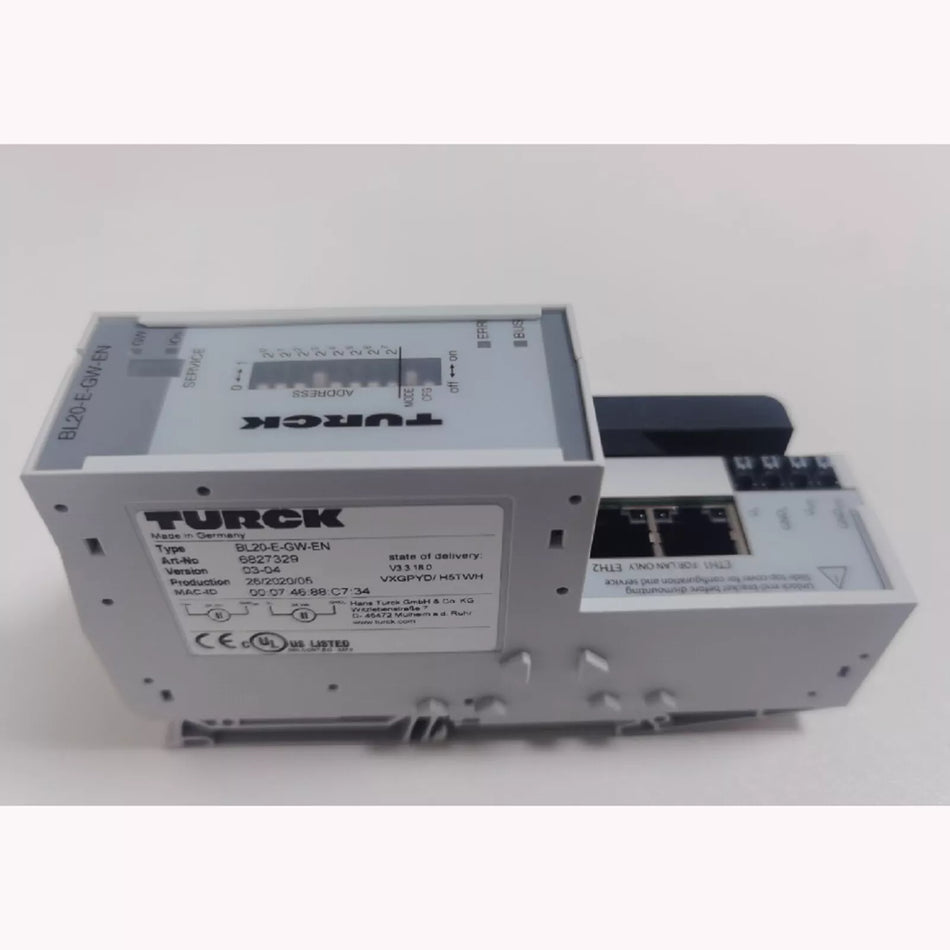 New TURCK BL20-E-GW-EN BL20EGWEN Ethernet Gateway Module