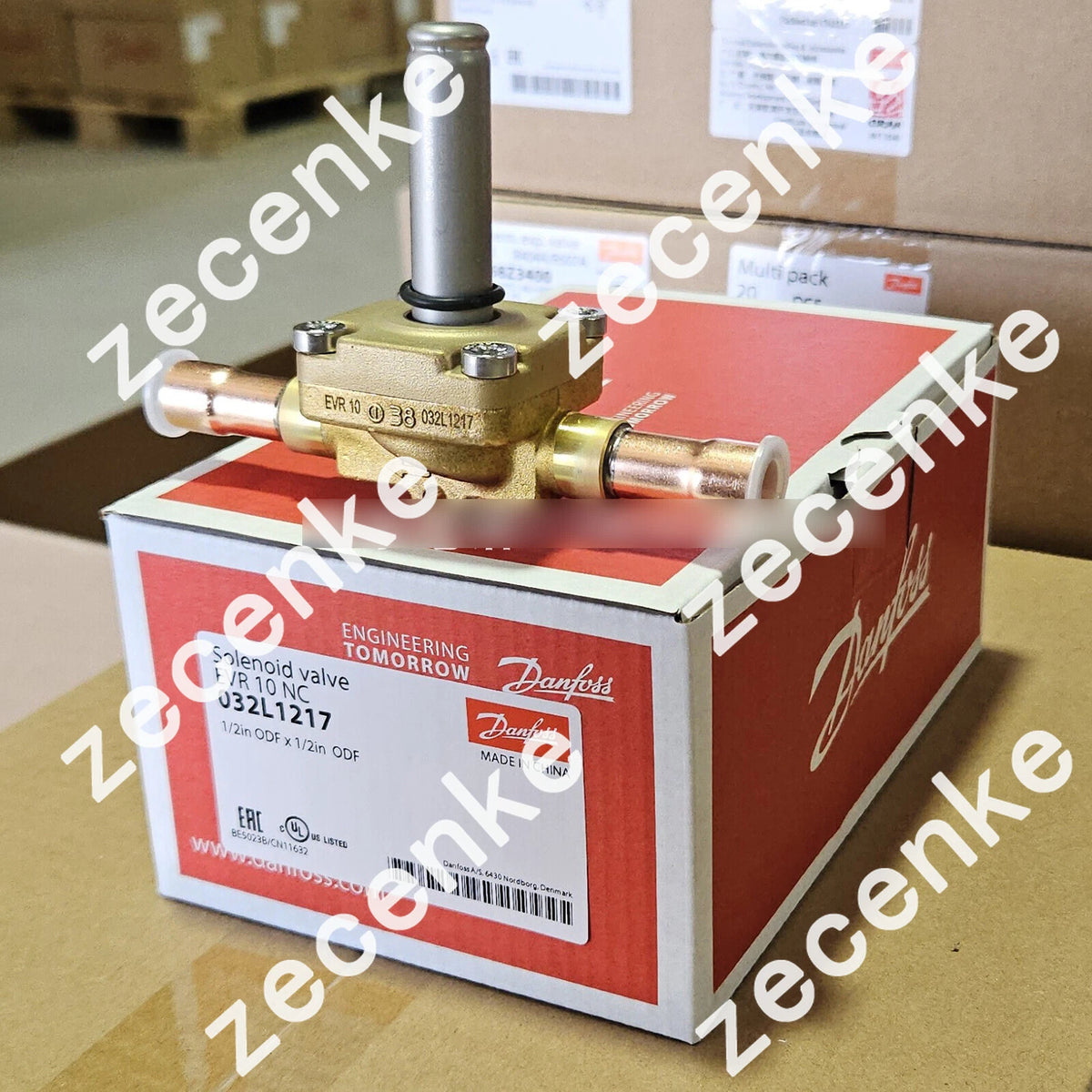 New Danfoss EVR 10 NC 032L1217 Solenoid Valve in Box