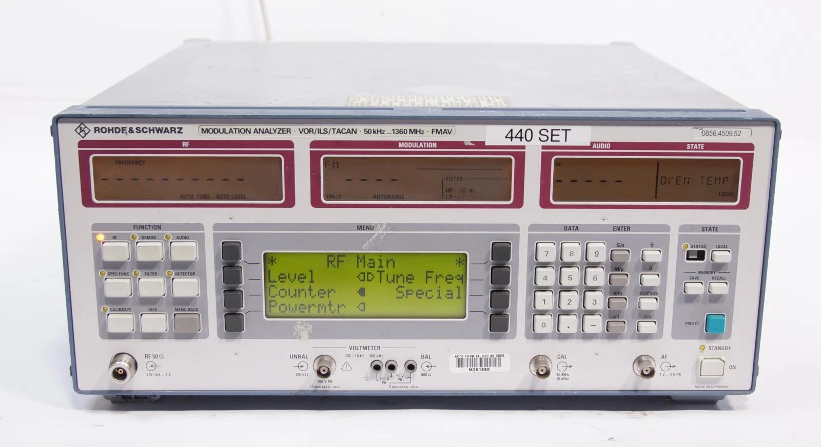 Rohde & Schwarz FMAV Modulation Analyzer VOR / ILS / TACAN 50KHz -1360MHz