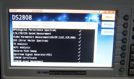 DEVISER DS2808 Cable TV Digital Spectrum Analyzer