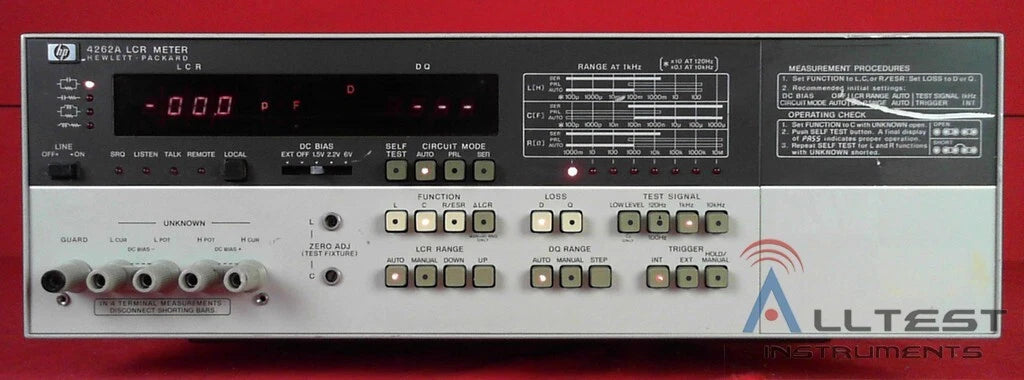 Agilent Keysight 4262A-101 LCR Meter (0386) - Complete Test Solution