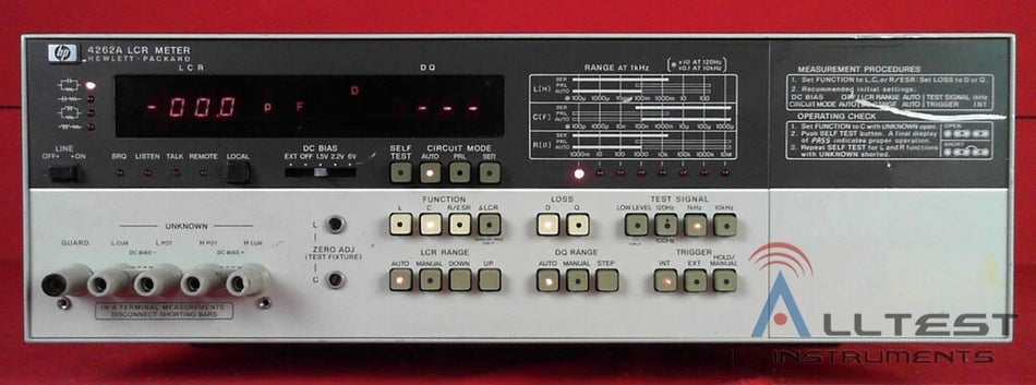 Agilent Keysight 4262A-101 LCR Meter (0386) - Complete Test Solution