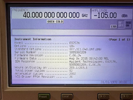 Agilent/Keysight E8257N E8257D PSG Sweep Generator 540 40GHz