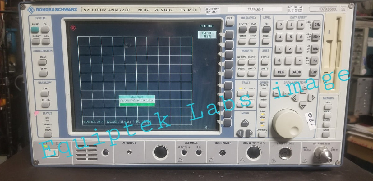 Rohde & Schwarz Spectrum Analyzer FSEM30 25.6 GHz