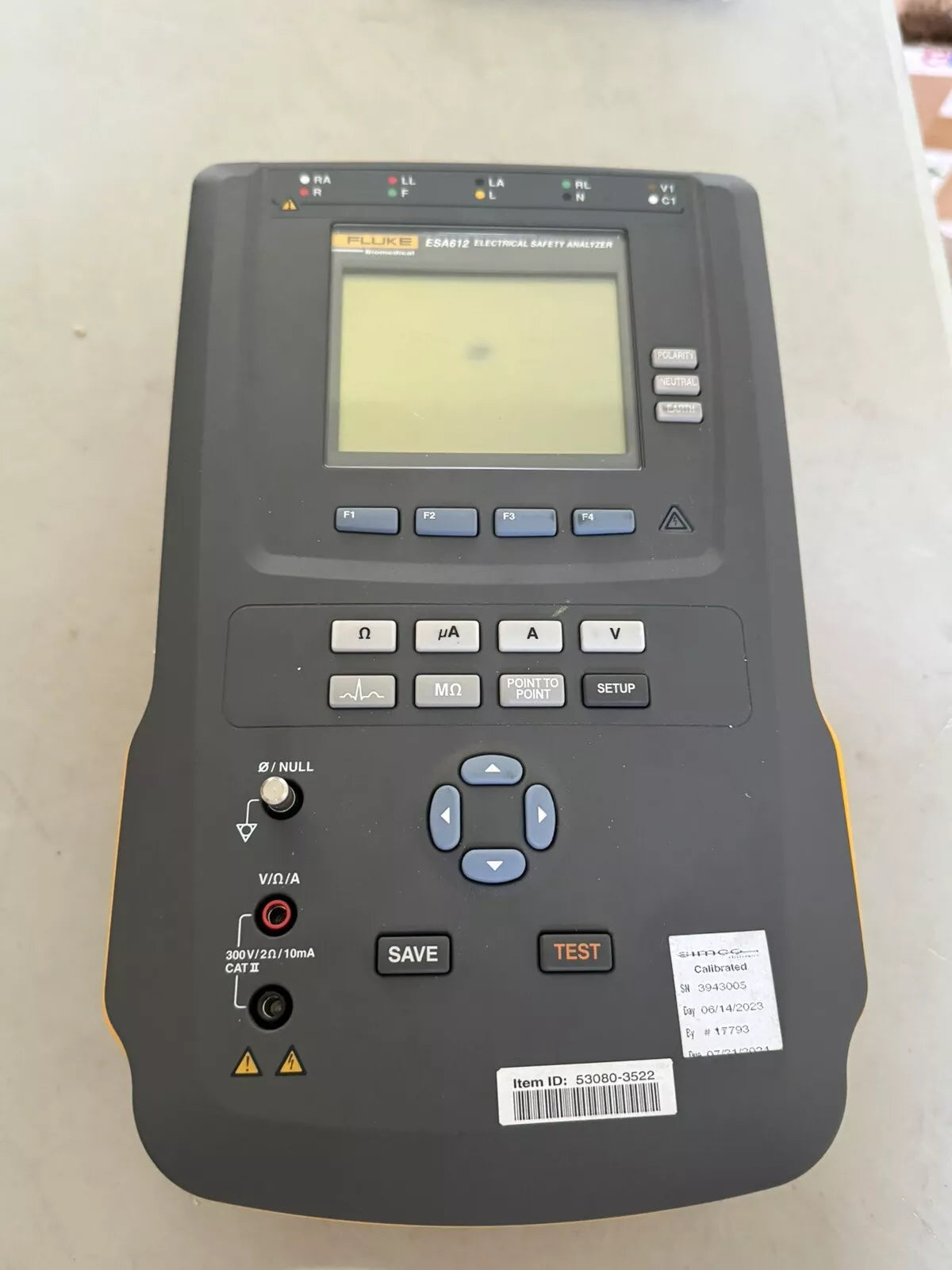 Fluke Biomedical ESA612 230V AC Electrical Safety Analyzer CALIBRATED 2024
