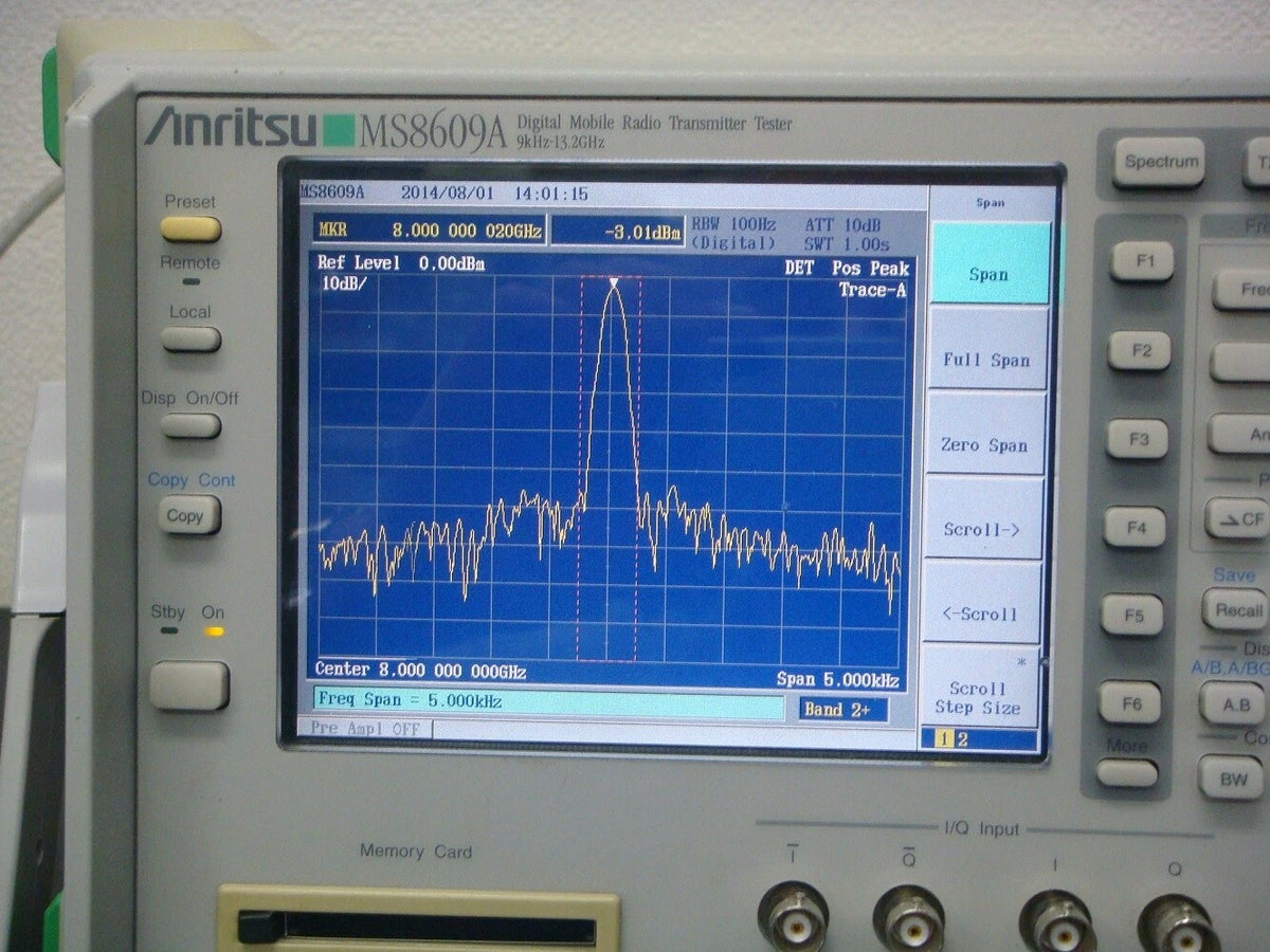 ANRITSU MS8609A /04/05/08/31 13GHz Spectrum Analyzer