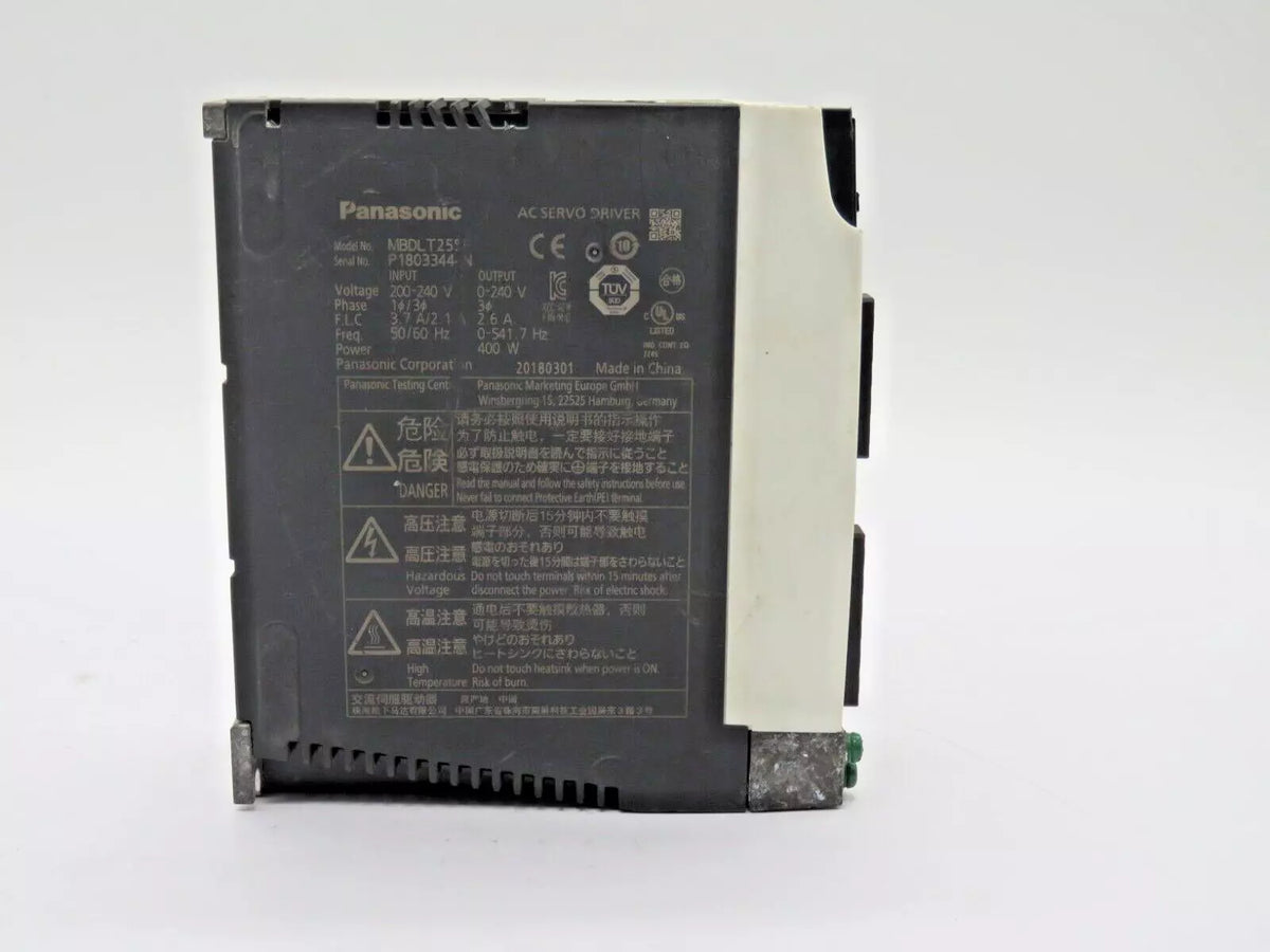 Panasonic MBDLT25SF AC Servo Drive 200-240V for Industrial Automation