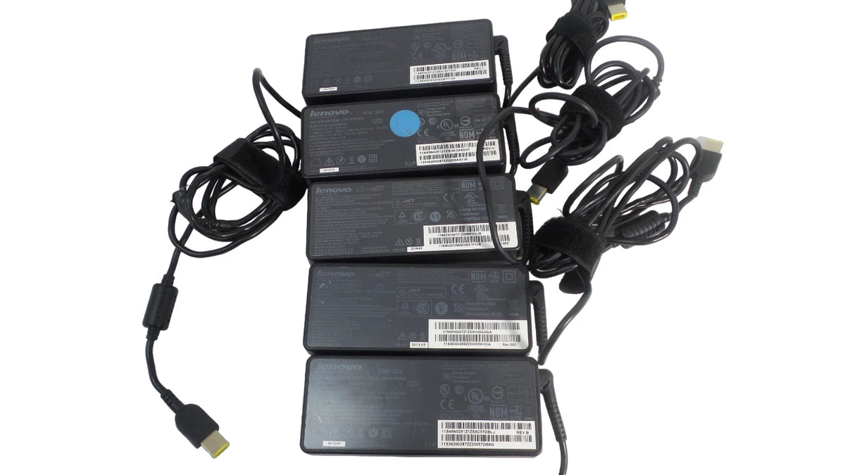 Lot of 5 Lenovo 20 V /4.5A / 90W AC Charger Adapter - Free Shipping.