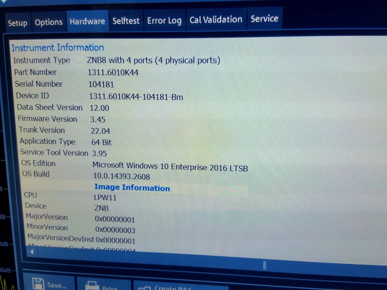 R&S ZNB8 Vector Network Analyzer 9kHz - 8.5GHz Win10 4Port (104181)
