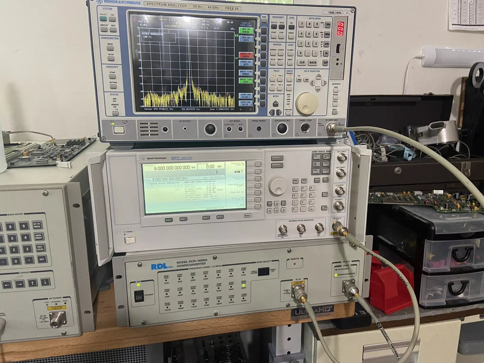 DCR-14000A Downconverter Aeroflex RDL IFR Ultra Low Phase Noise Measure 14 GHz