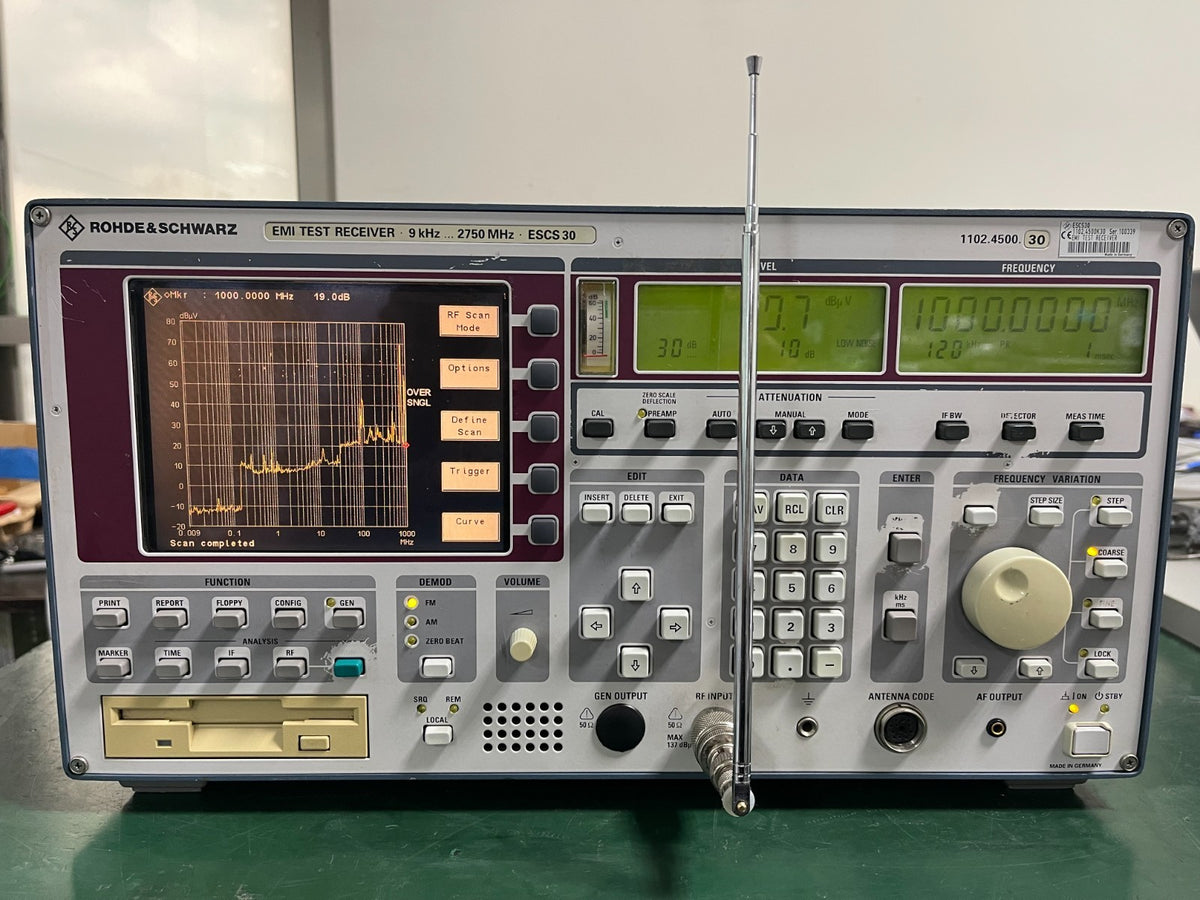 Rohde & Schwarz ESCS30 EMI Test Receiver 9 kHz-2750 MHz