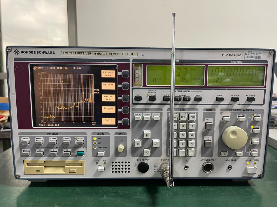 Rohde & Schwarz ESCS30 EMI Test Receiver 9 kHz-2750 MHz