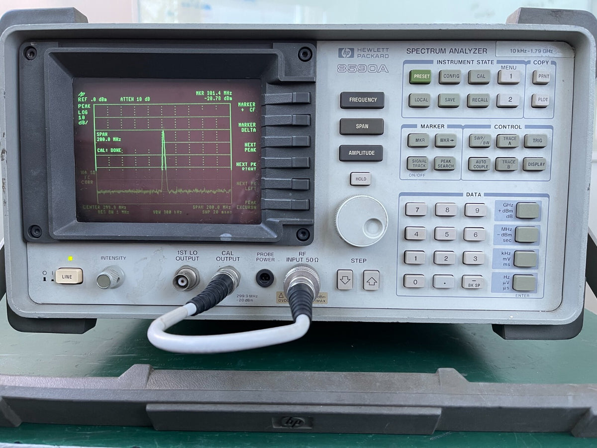 HP Agilent 8590A 10KHz to 1.5 GHz Spectrum Analyzer Opt. 021, H18, H51