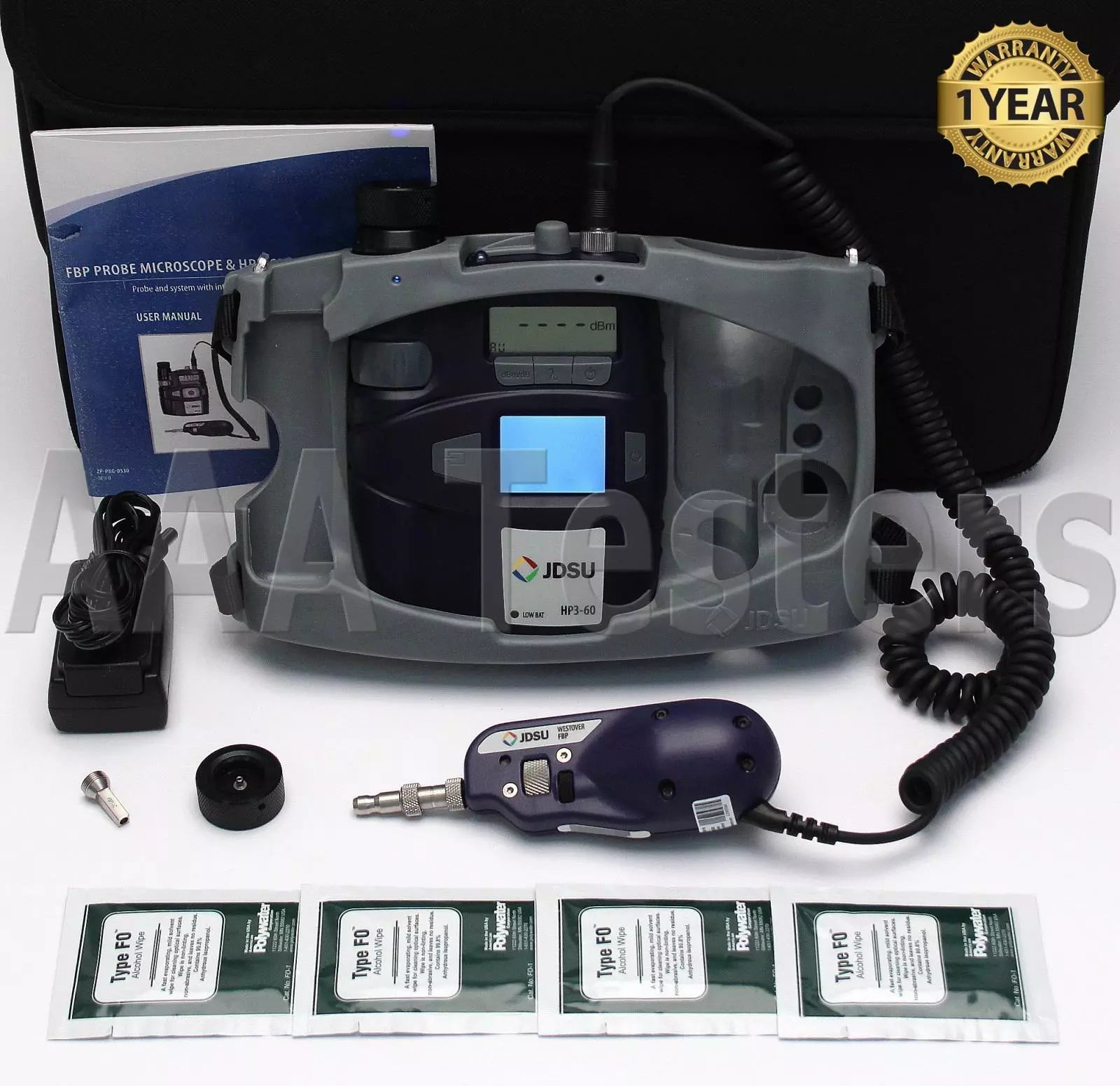 JDSU FIT-S105 HP3-60-P4 Fiber Inspection Handheld Fiberscope HP3 60 Microscope - XG eqpt