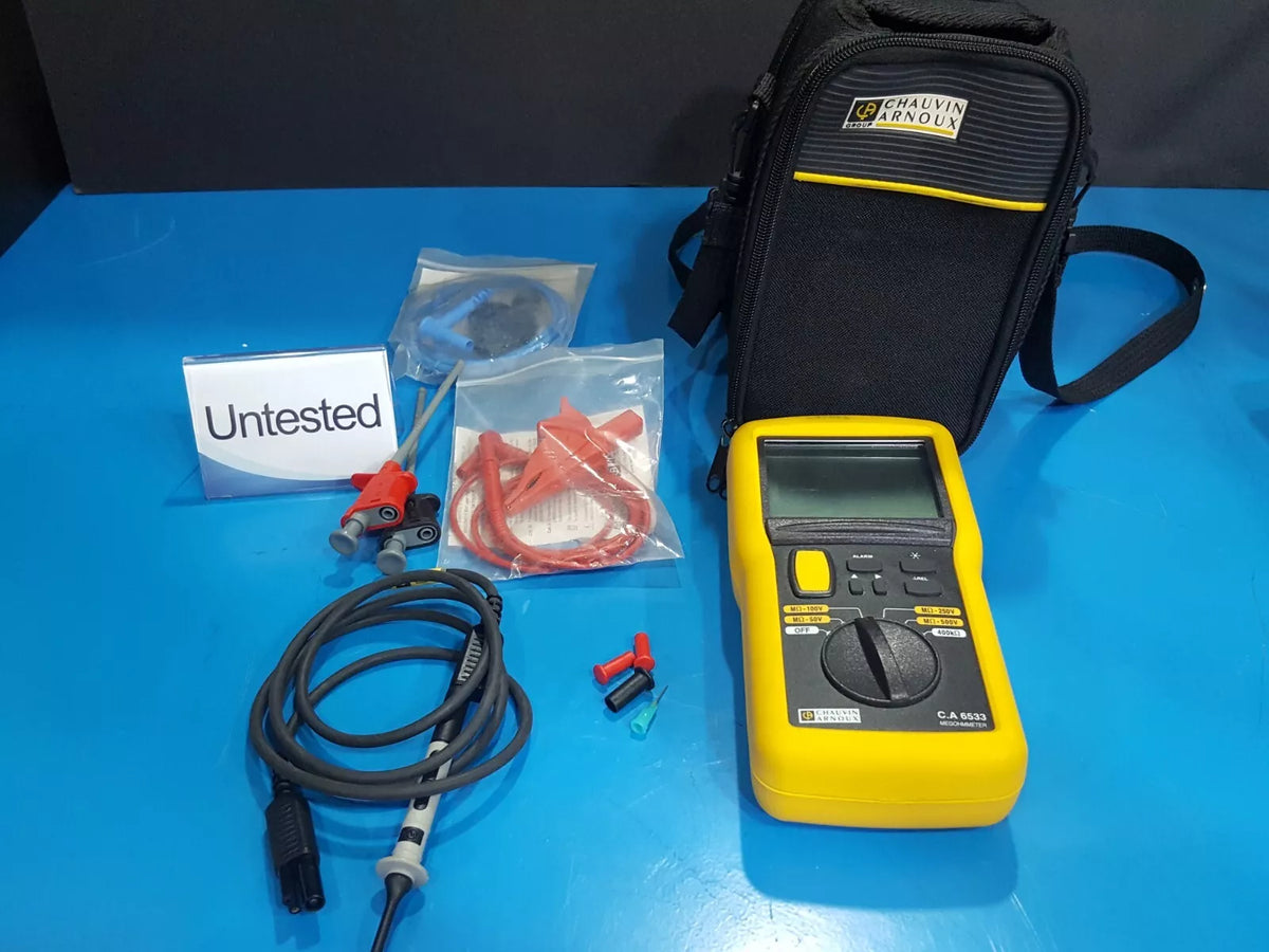 Chauvin-Arnoux C.A 6533 Megohmmeter with Damaged Battery Cover