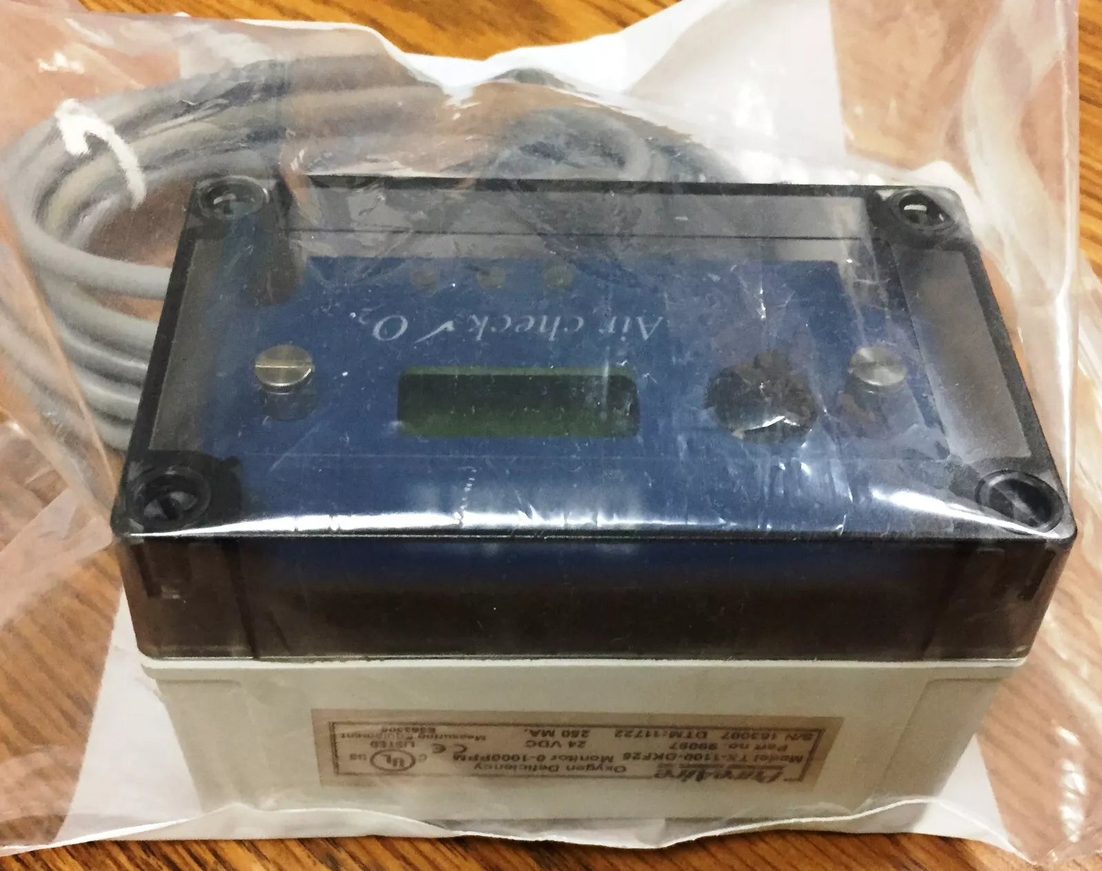 Pure Aire Model TX-1100-DKF25 Trace Oxygen Analyzer Monitoring System