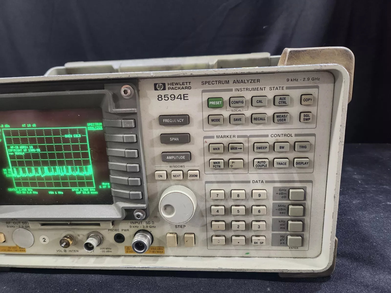 HP 8594E Spectrum Analyzer 2.9GHz Not Working As-Is