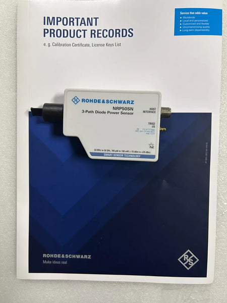 Rohde & Schwarz NRP50SN Three Path Diode LAN Power Sensor 50MHz-50GHz