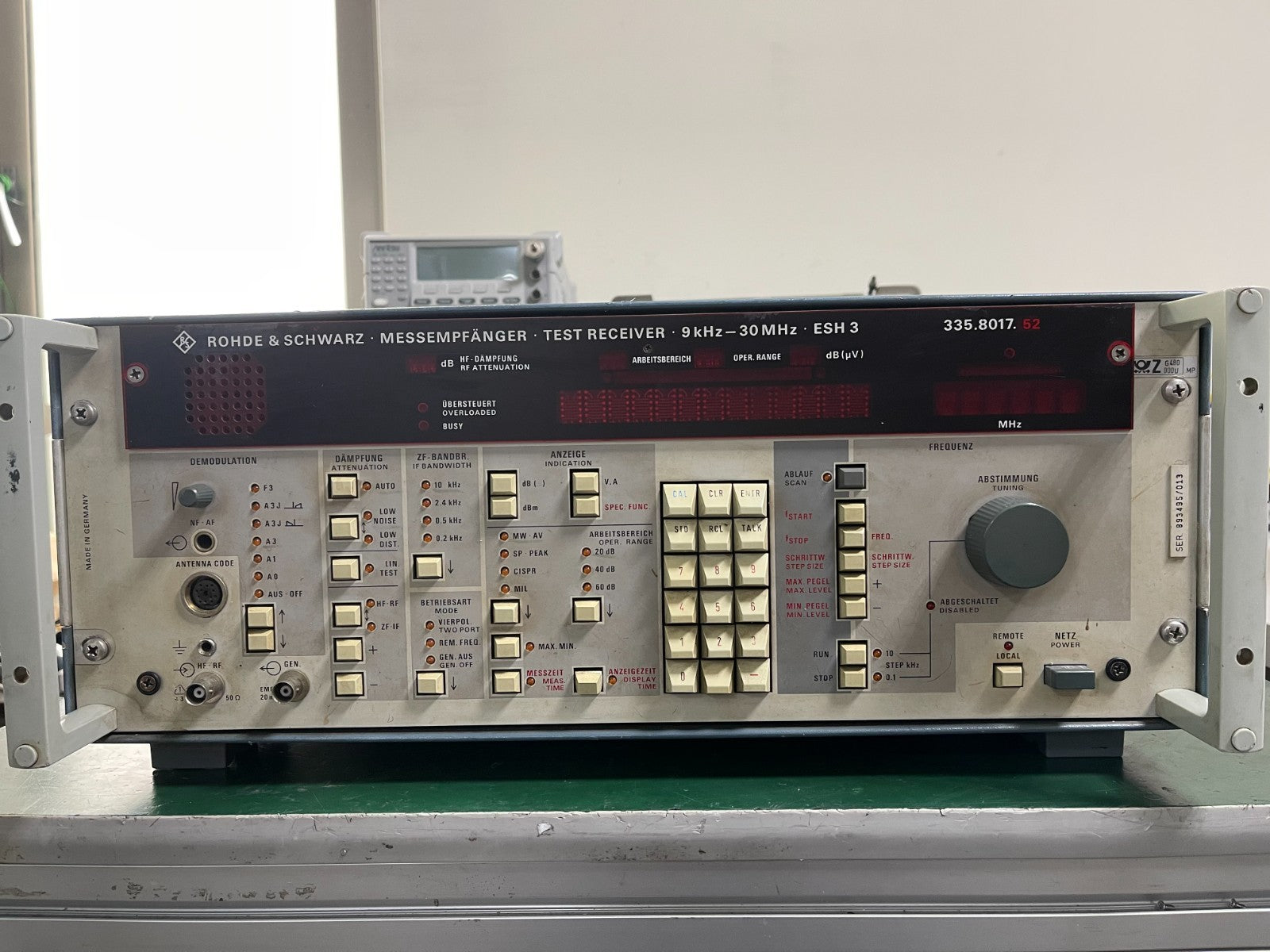 Rohde & Schwarz ESH3 EMI Test Receiver 9KHz - 30MHz - XG eqpt