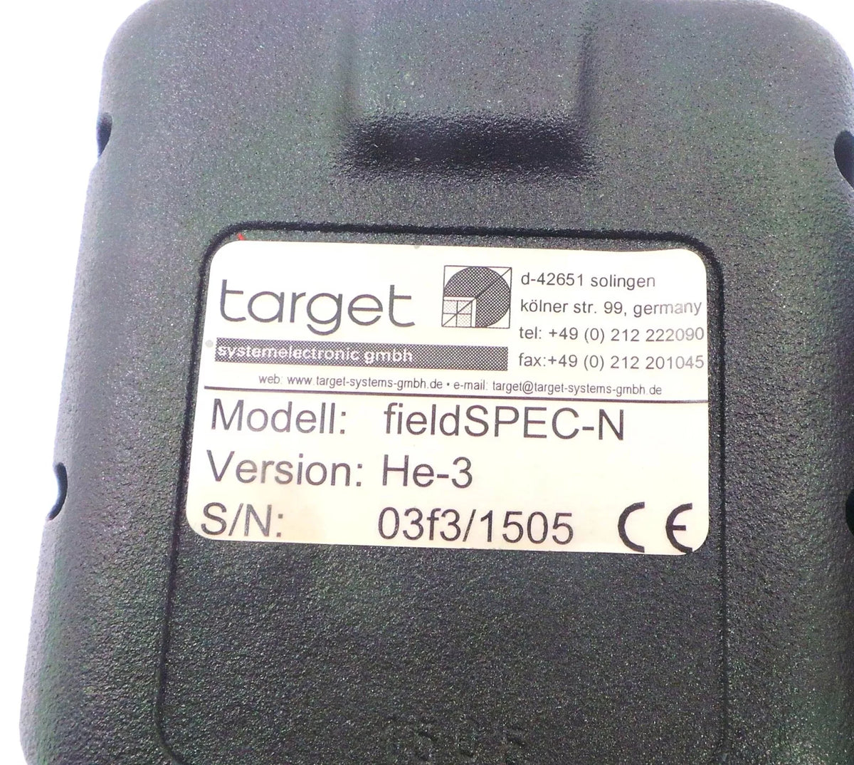 Two Thermo Electron Target FieldSPEC-N He-3 Radiation Detector
