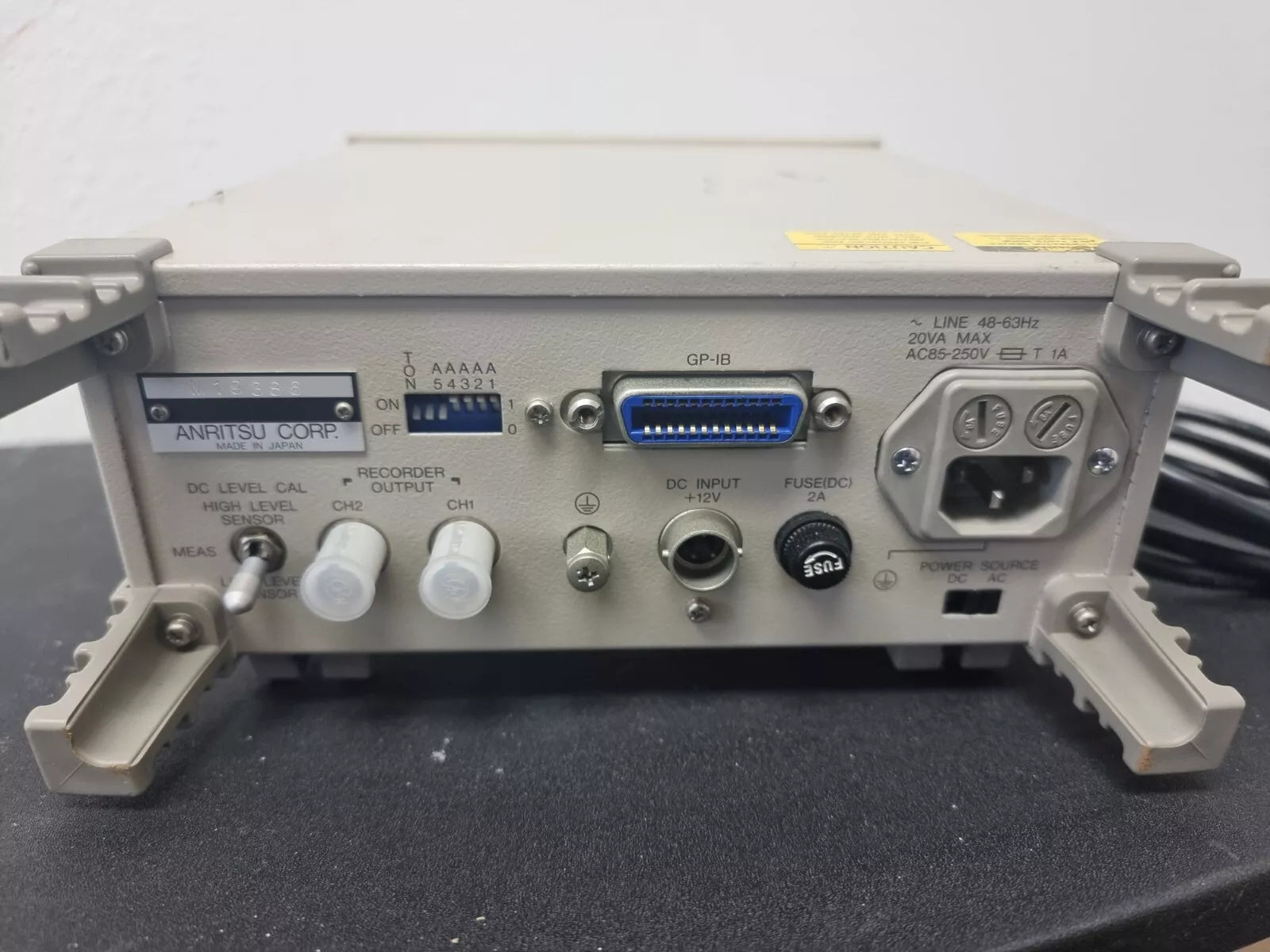 Anritsu ML910B Optical Power Meter with MA9302A Sensor Sold As-Is