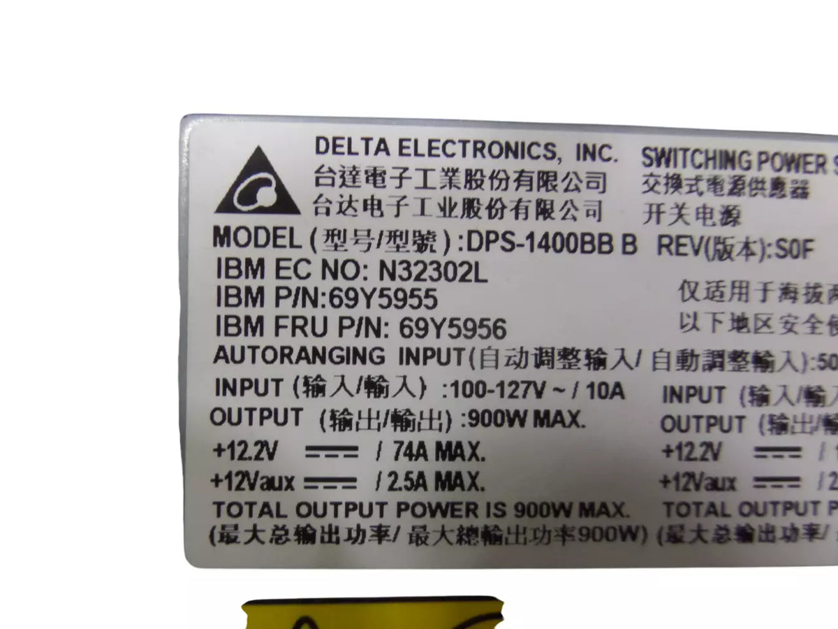 Lot of (09) Delta Electronics DPS-1400BB Switching Power Supply