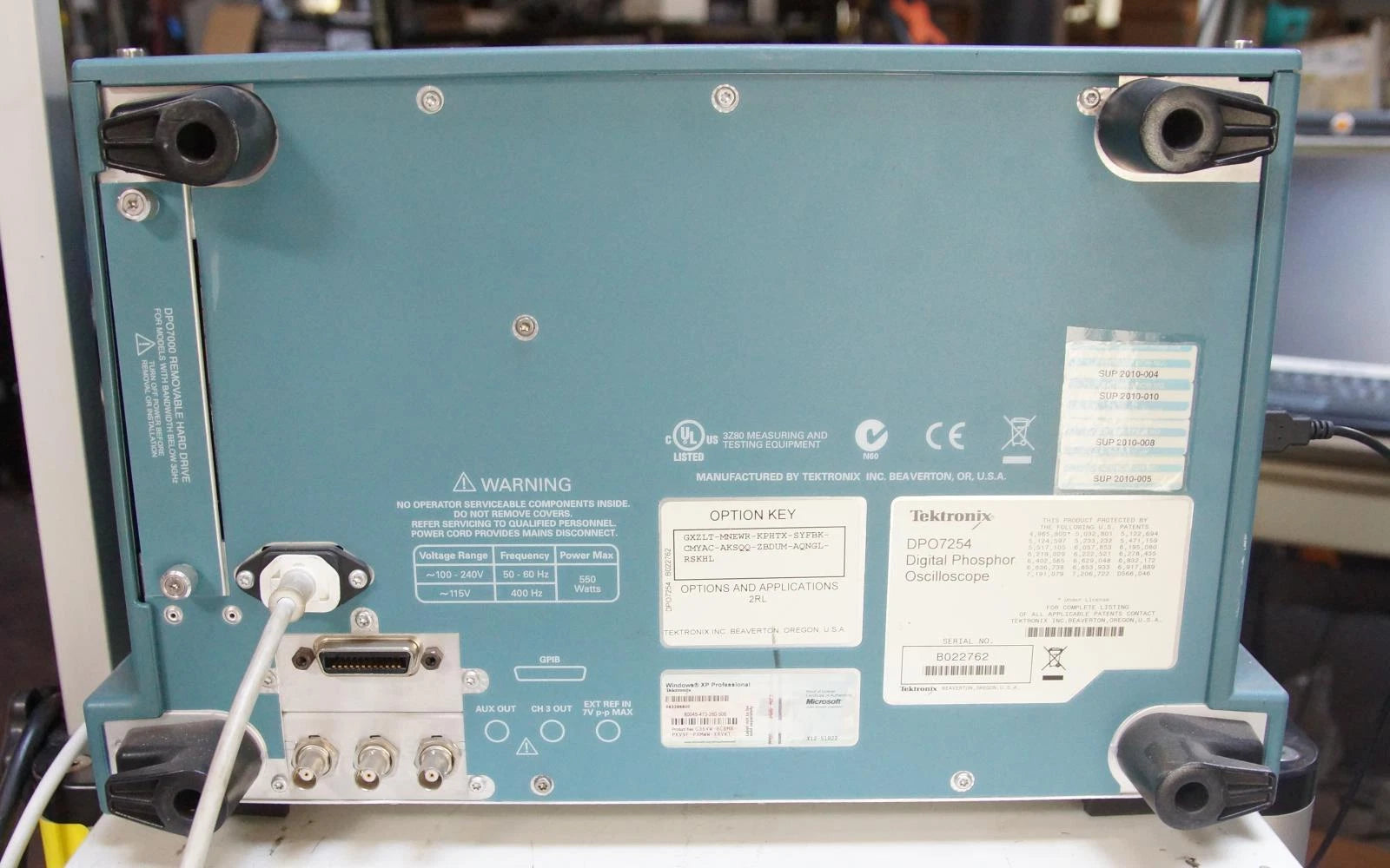 Tektronix DPO7254 Digital Phosphor Oscilloscope 2.5GHz, 40Gs/s AS-IS