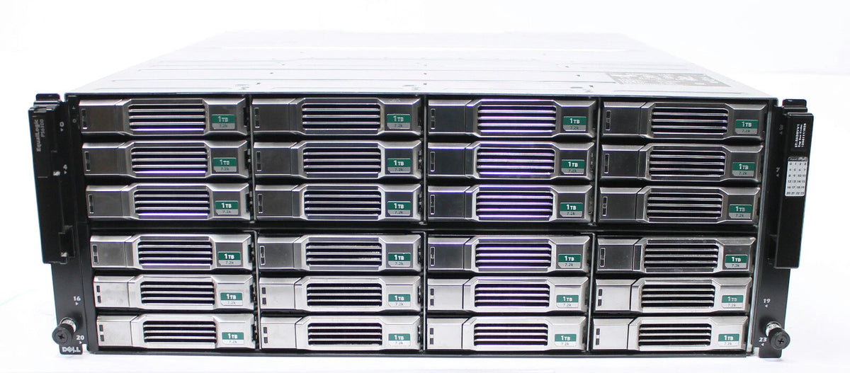 Dell Equallogic PS6100 ISCSI SAN Storage 24x 1TB 7.2K SAS 3.5" Hard Drives